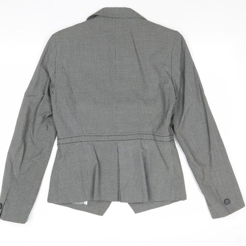 NEXT Womens Grey Polyester Jacket Suit Jacket Size 10