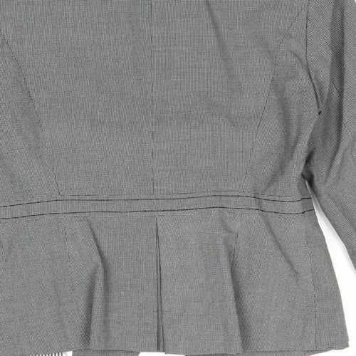 NEXT Womens Grey Polyester Jacket Suit Jacket Size 10