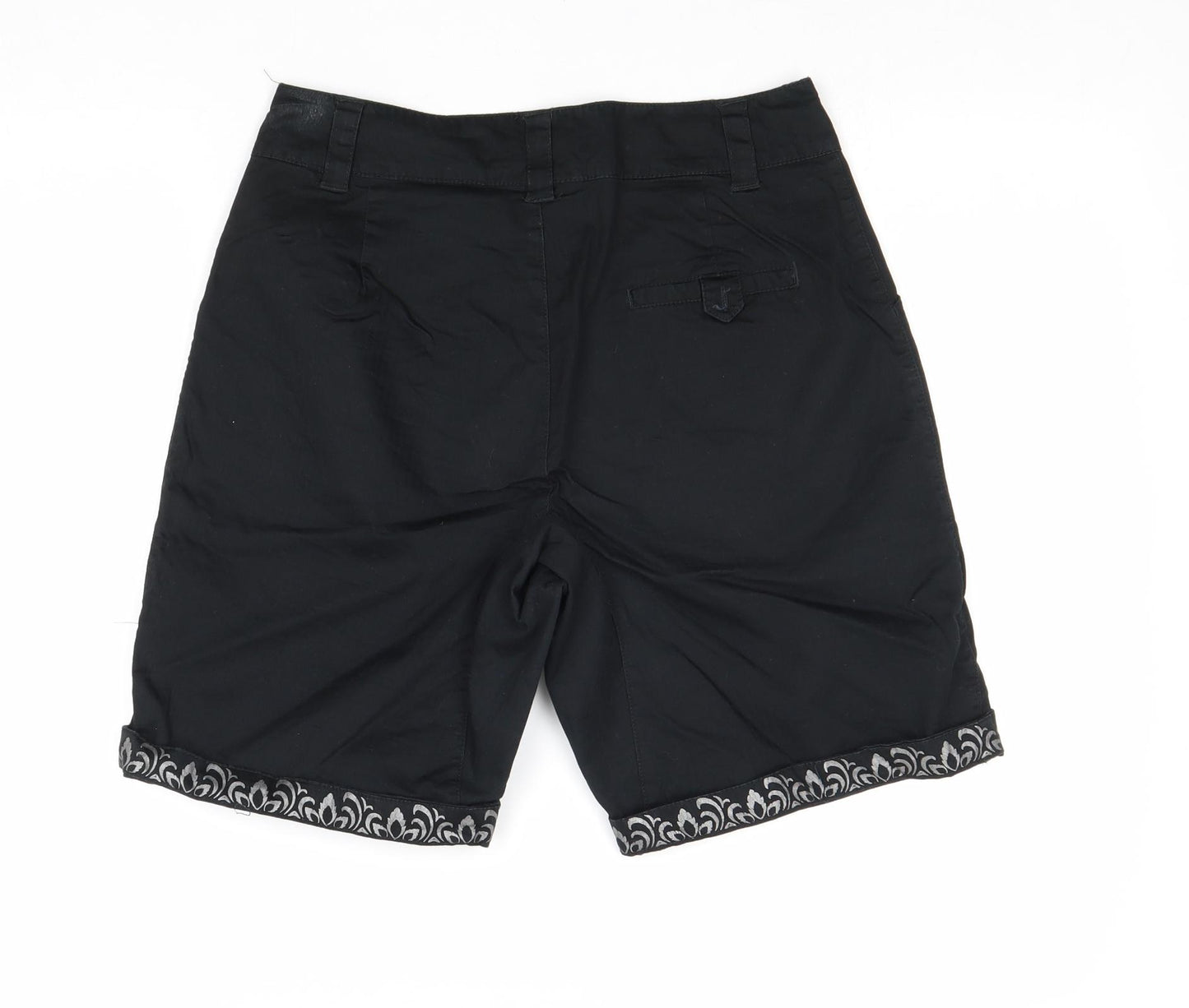 Altura Womens Black Polyester Mom Shorts Size 10 Regular Zip