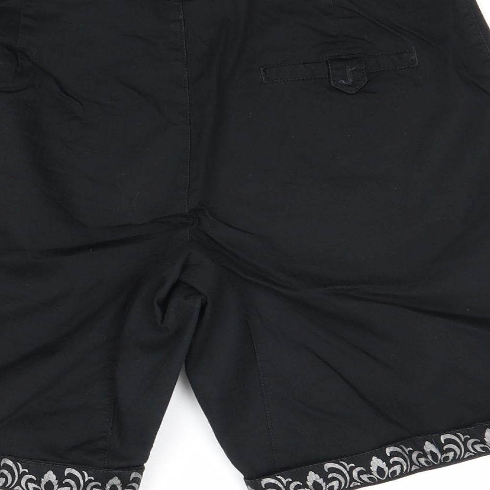 Altura Womens Black Polyester Mom Shorts Size 10 Regular Zip