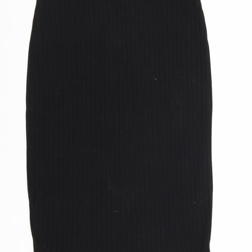 FOREVER 21 Womens Black Viscose A-Line Skirt Size XS