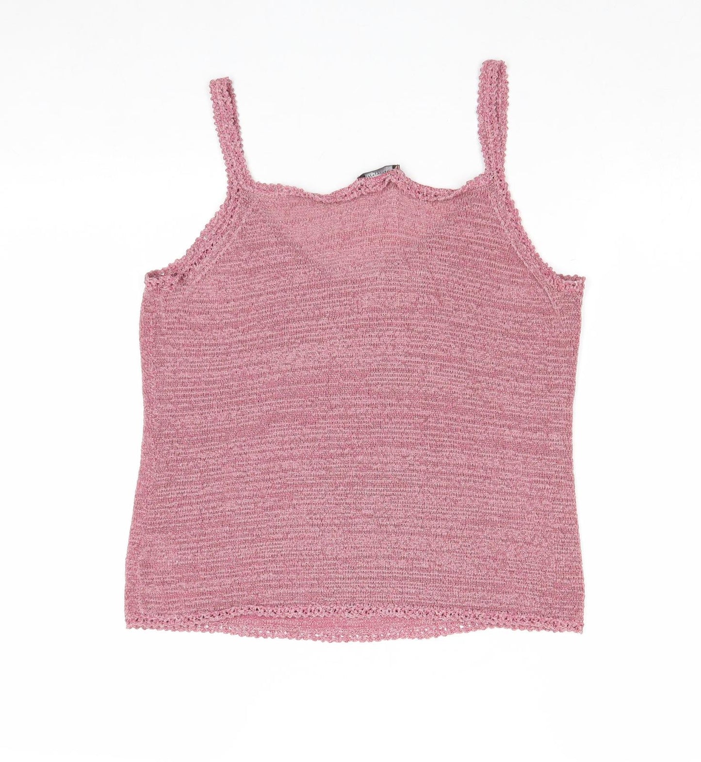 Florence & Fred Womens Pink Polyester Basic Tank Size 16 Round Neck