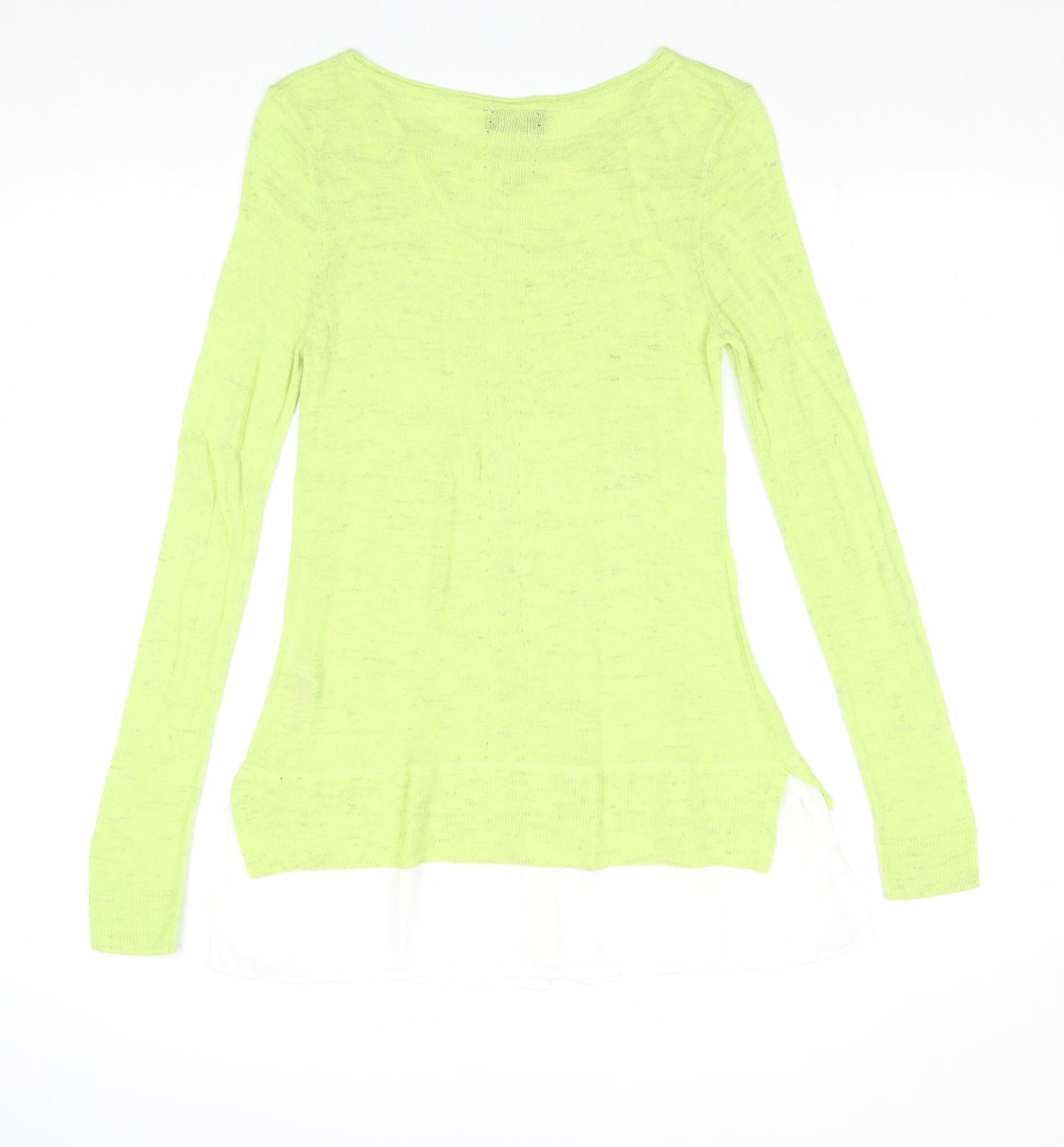 Wallis Womens Green Boat Neck Acrylic Pullover Jumper Size 8