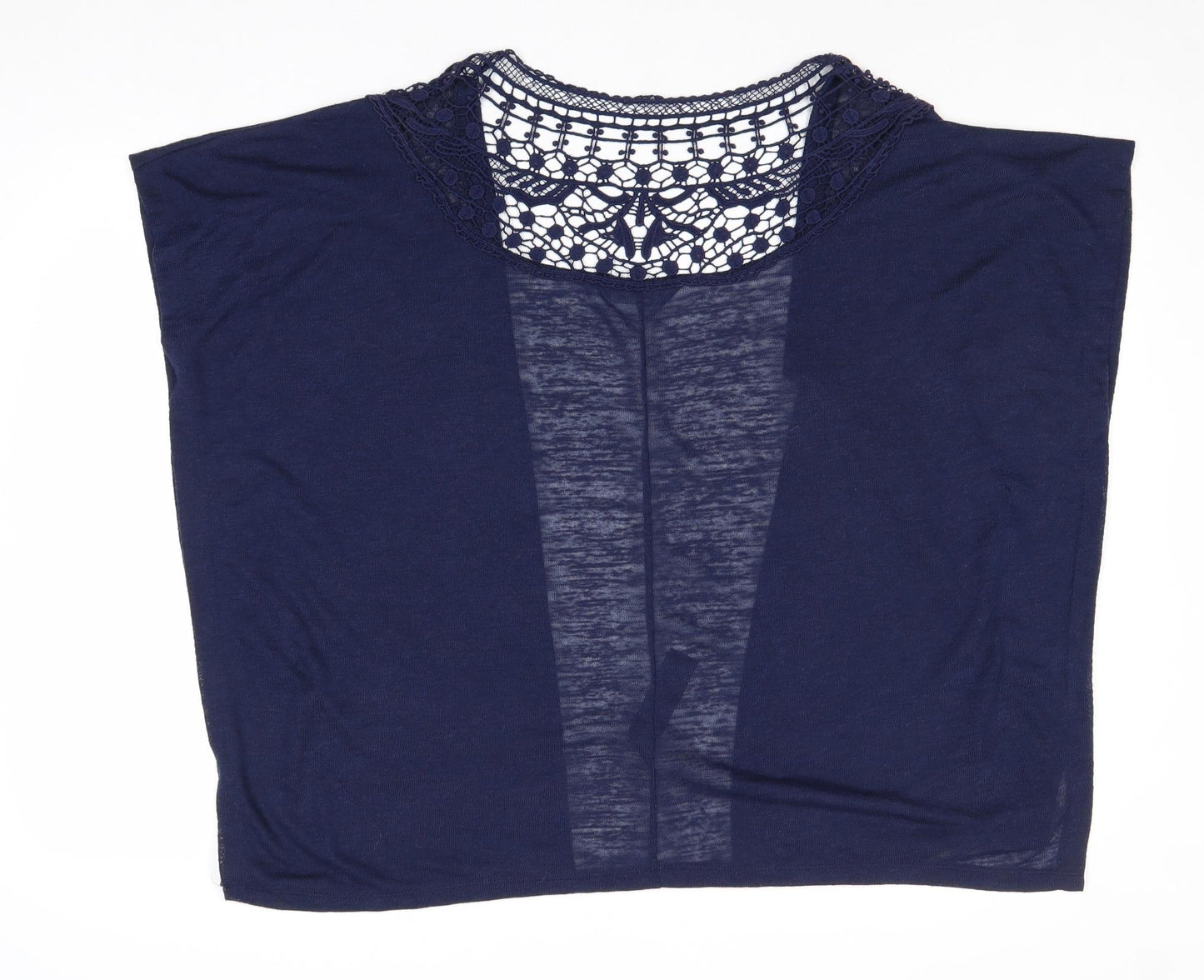 Dorothy Perkins Womens Blue V-Neck Polyester Cardigan Jumper Size S