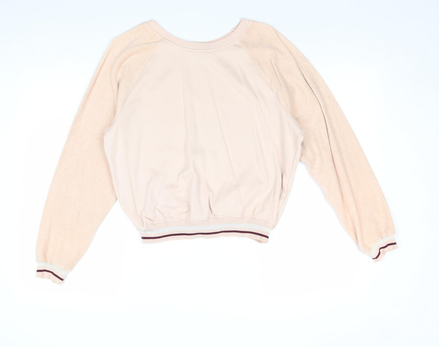 New Look Womens Pink Polyester Pullover Sweatshirt Size 10 Pullover