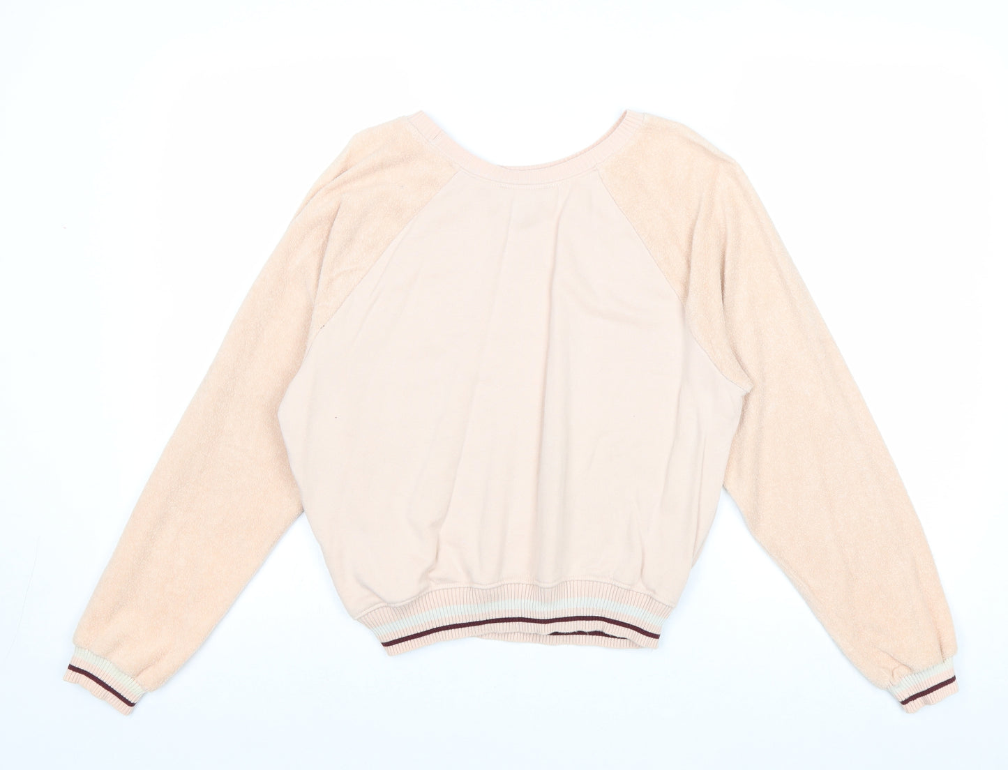 New Look Womens Pink Polyester Pullover Sweatshirt Size 10 Pullover