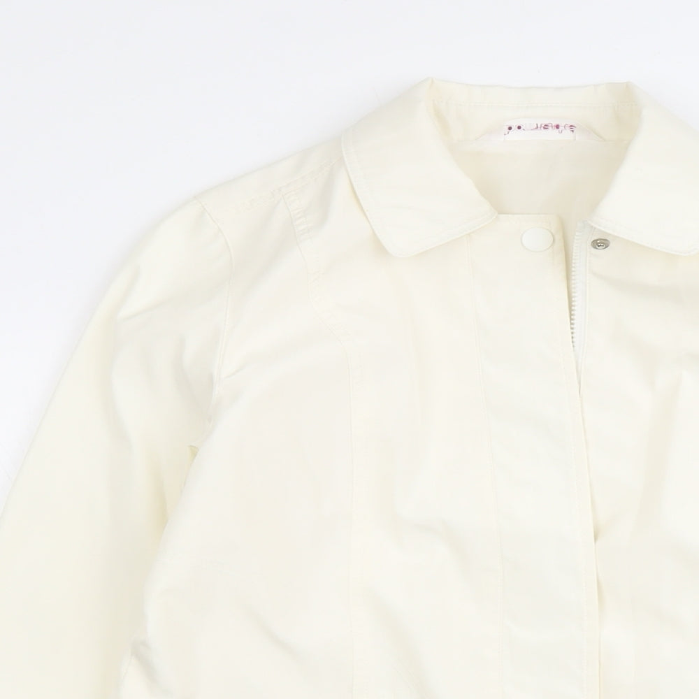 Bonmarché Womens Ivory Jacket Size S Zip