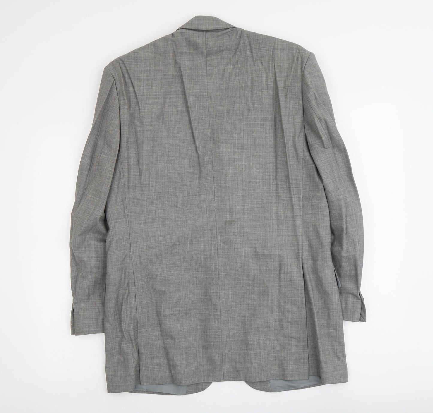 George Mens Grey Wool Jacket Suit Jacket Size M Regular