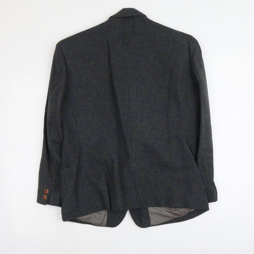 Daniel Hechter Mens Green Wool Jacket Blazer Size S Regular