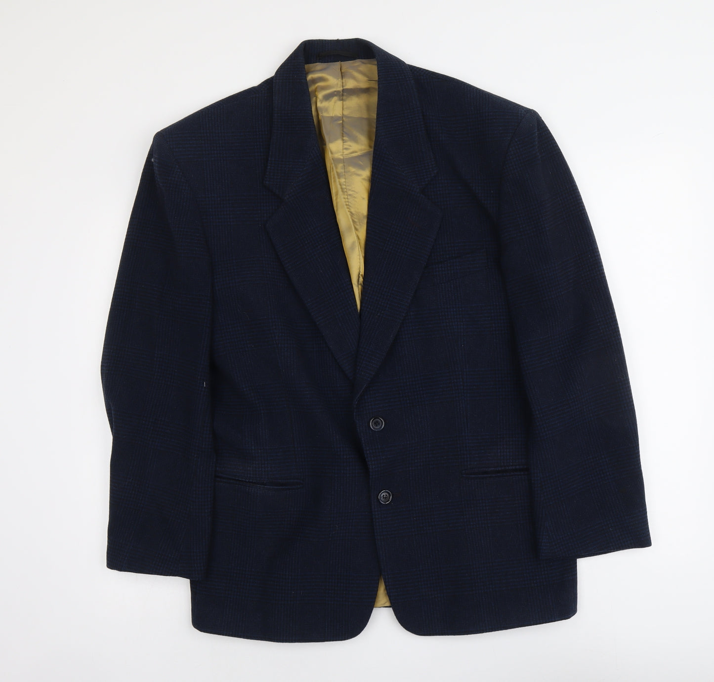 Gianni Calvino Mens Blue Polyester Jacket Suit Jacket Size S Regular