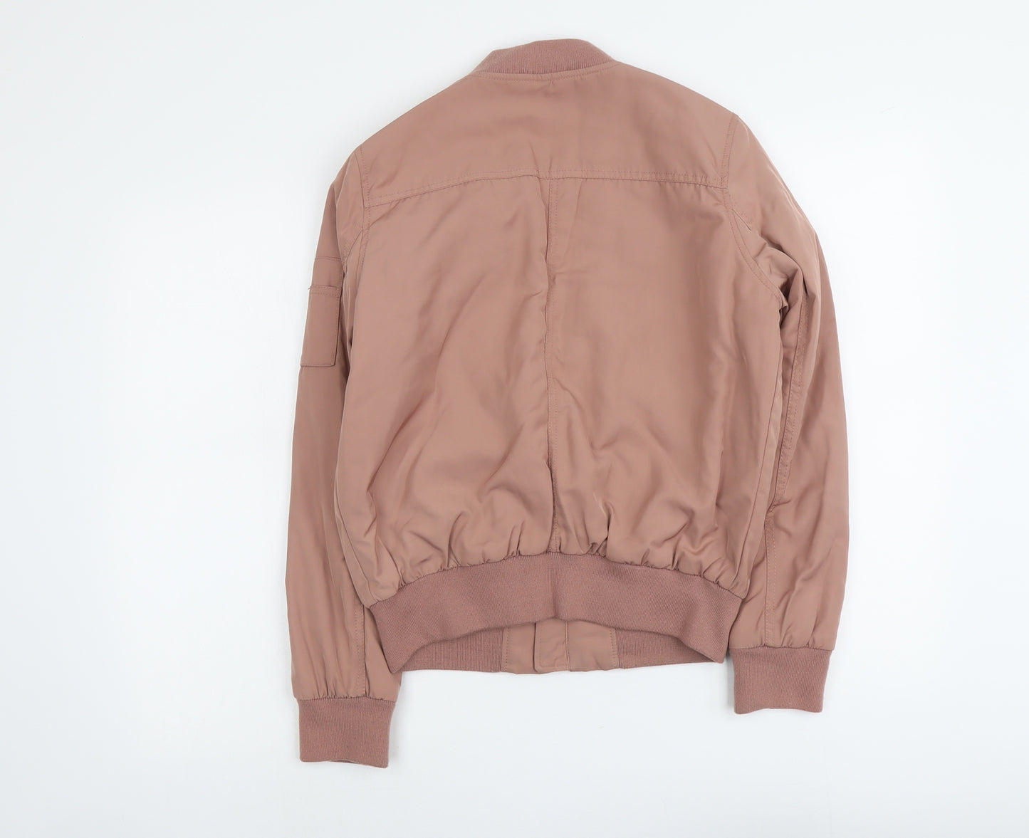 Atmosphere Womens Pink Bomber Jacket Jacket Size 8 Zip