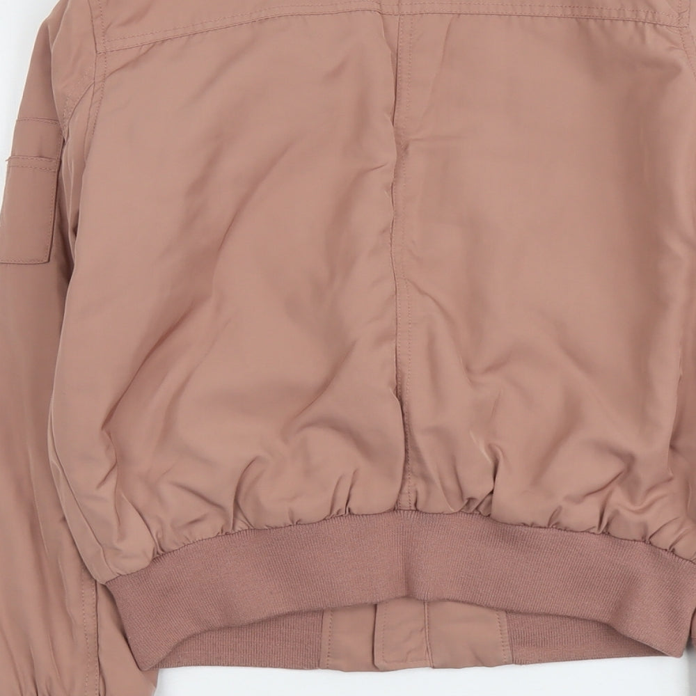 Atmosphere Womens Pink Bomber Jacket Jacket Size 8 Zip