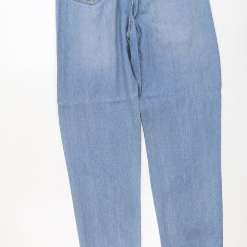 Denim Club Womens Blue Cotton Straight Jeans Size 8 L31 in Regular Button
