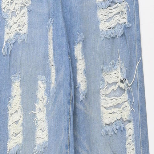 Denim Club Womens Blue Cotton Straight Jeans Size 8 L31 in Regular Button