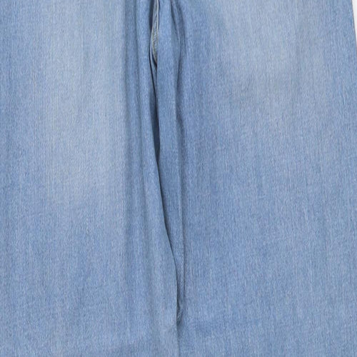 Denim Club Womens Blue Cotton Straight Jeans Size 8 L31 in Regular Button