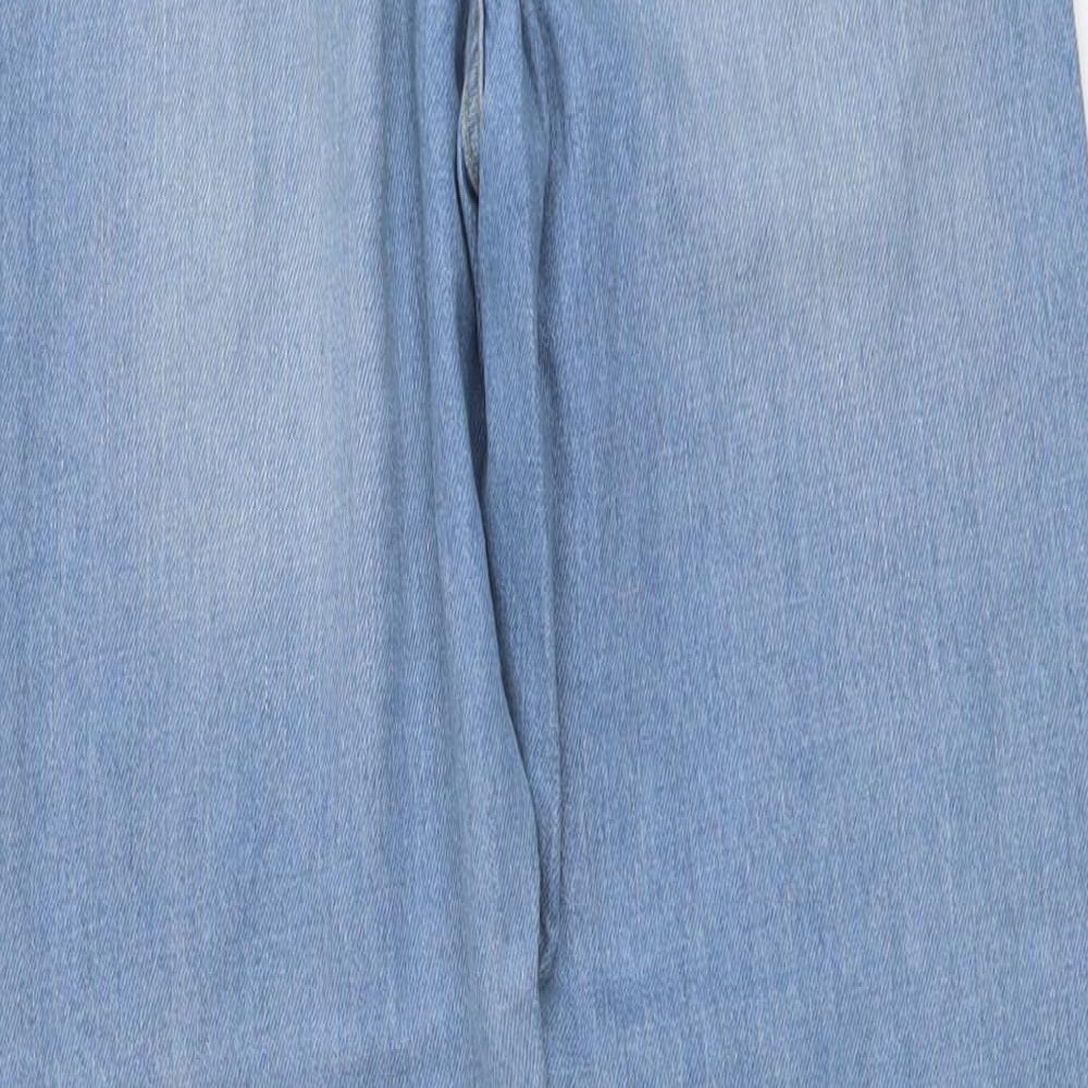 Denim Club Womens Blue Cotton Straight Jeans Size 8 L31 in Regular Button