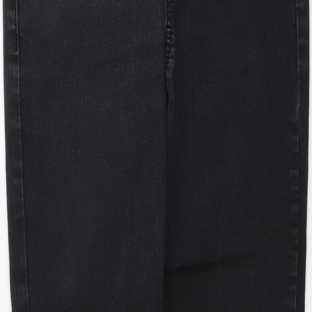 George Womens Black Cotton Skinny Jeans Size 8 L26 in Regular Button