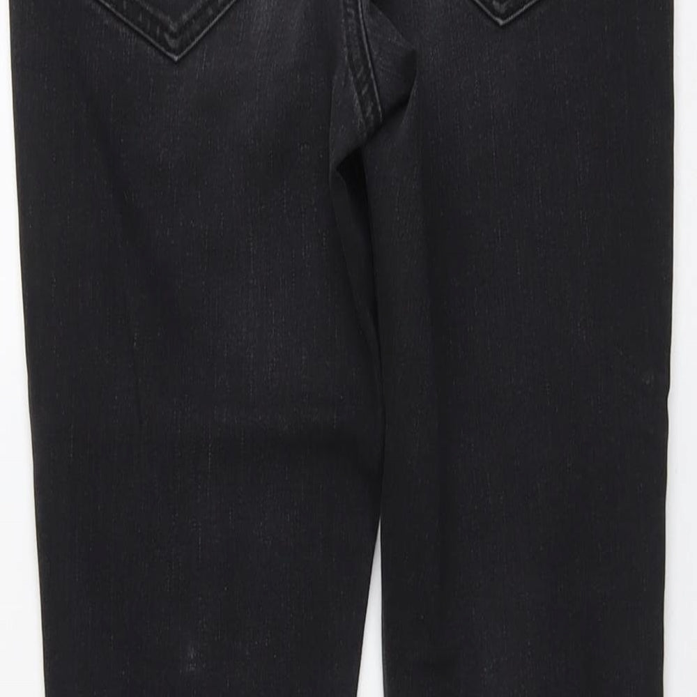 George Womens Black Cotton Skinny Jeans Size 8 L26 in Regular Button