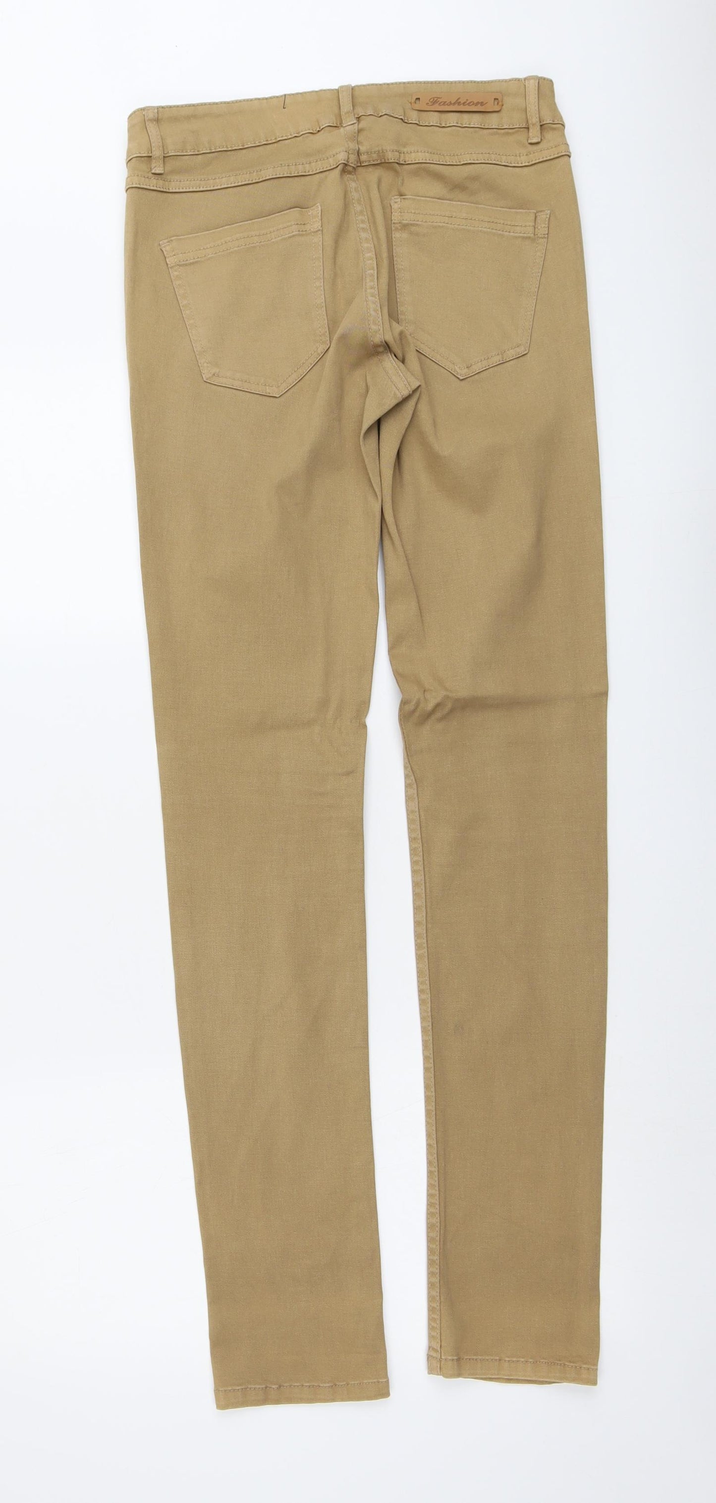 Janina Womens Brown Cotton Skinny Jeans Size 8 L33 in Regular Button