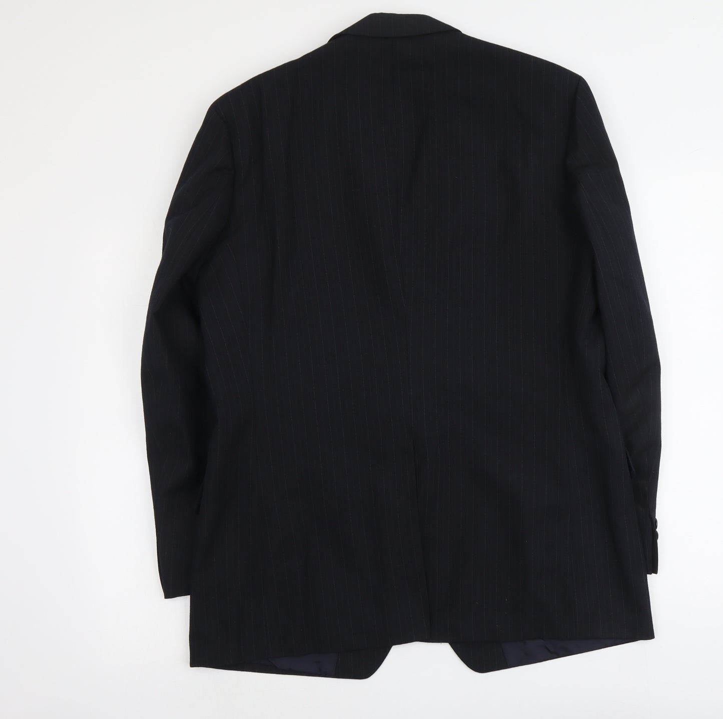 Marks and Spencer Mens Black Polyester Jacket Suit Jacket Size L Regular