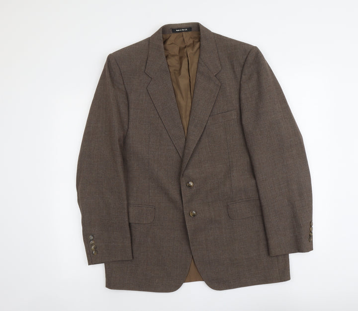 Marks and Spencer Mens Brown Polyester Jacket Suit Jacket Size M Regular