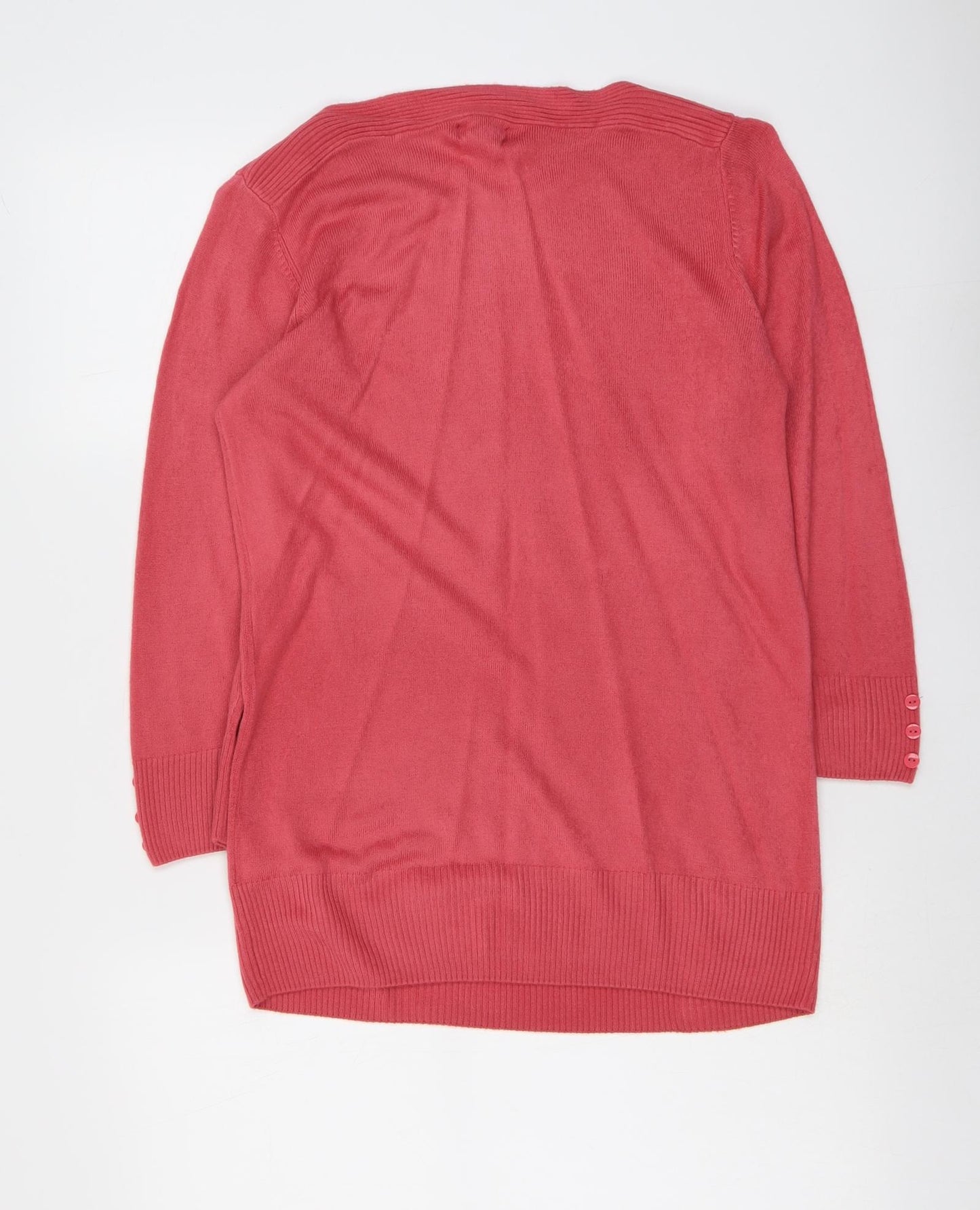 Originals Womens Pink Round Neck Acrylic Pullover Jumper Size 16