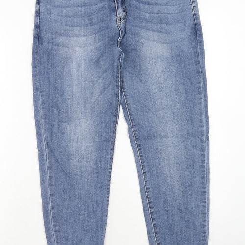 Big Spade Womens Blue Cotton Skinny Jeans Size 34 in Regular Zip