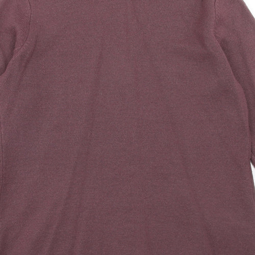 Hawkshead Womens Purple V-Neck Acrylic Cardigan Jumper Size 12