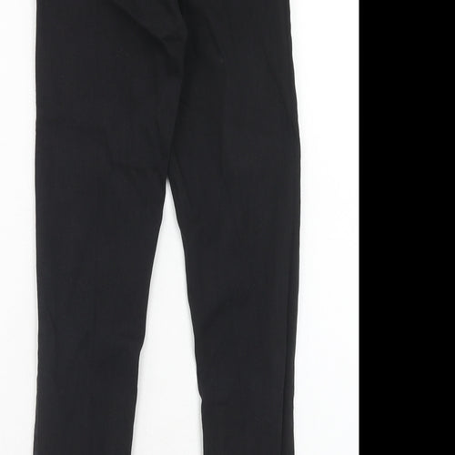 Topshop Womens Black Cotton Skinny Jeans Size 25 in L30 in Regular Zip