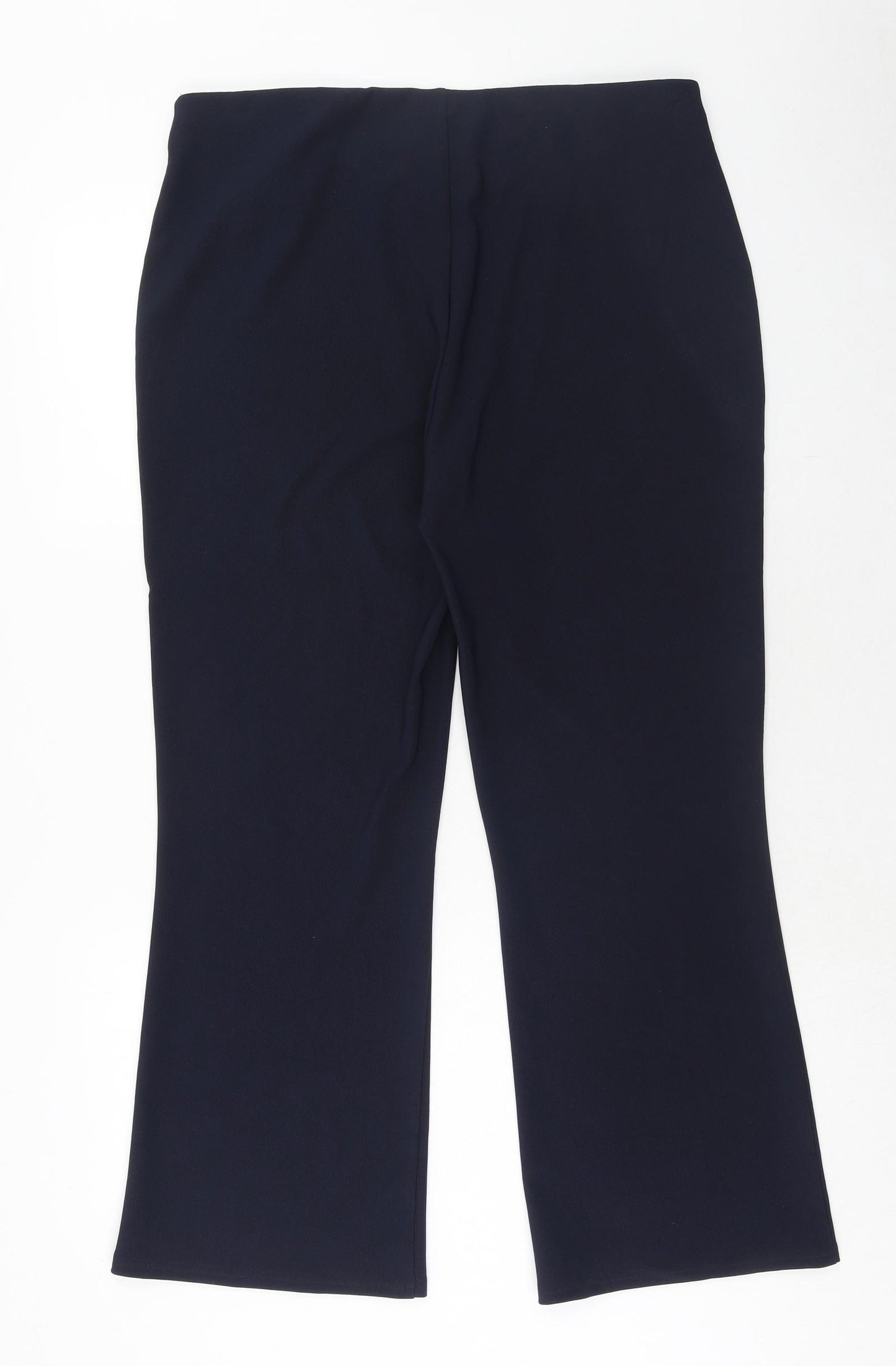 Vida Vi Womens Blue Polyester Chino Trousers Size 16 Regular