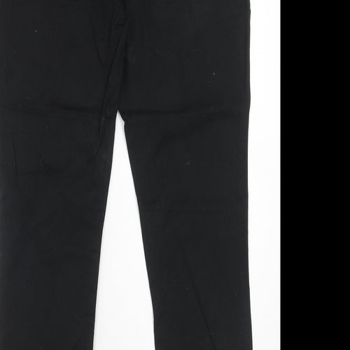 Preworn Womens Black Cotton Skinny Jeans Size 12 Regular