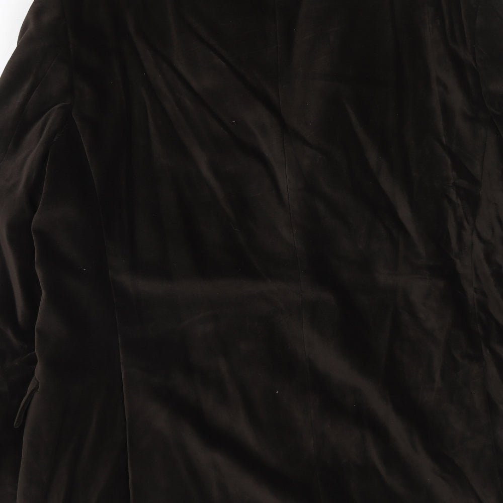 Linea Mens Brown Cotton Jacket Blazer Size 44 Regular