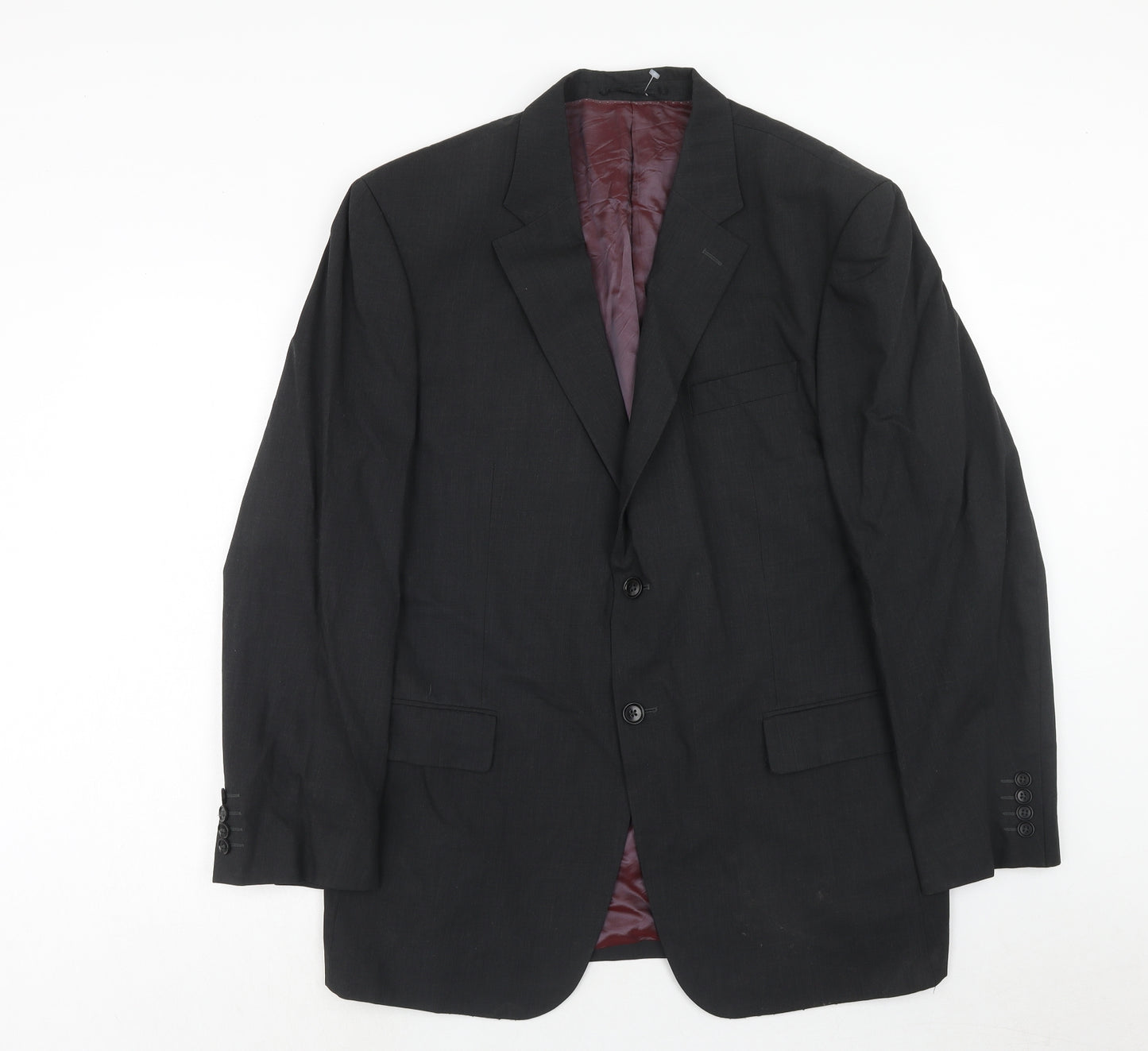 Austin Reed Mens Black Wool Jacket Suit Jacket Size 44 Regular