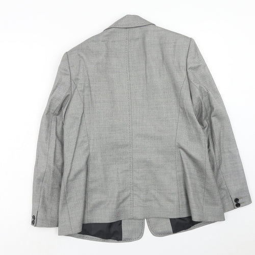 Planet Womens Grey Viscose Jacket Blazer Size 14