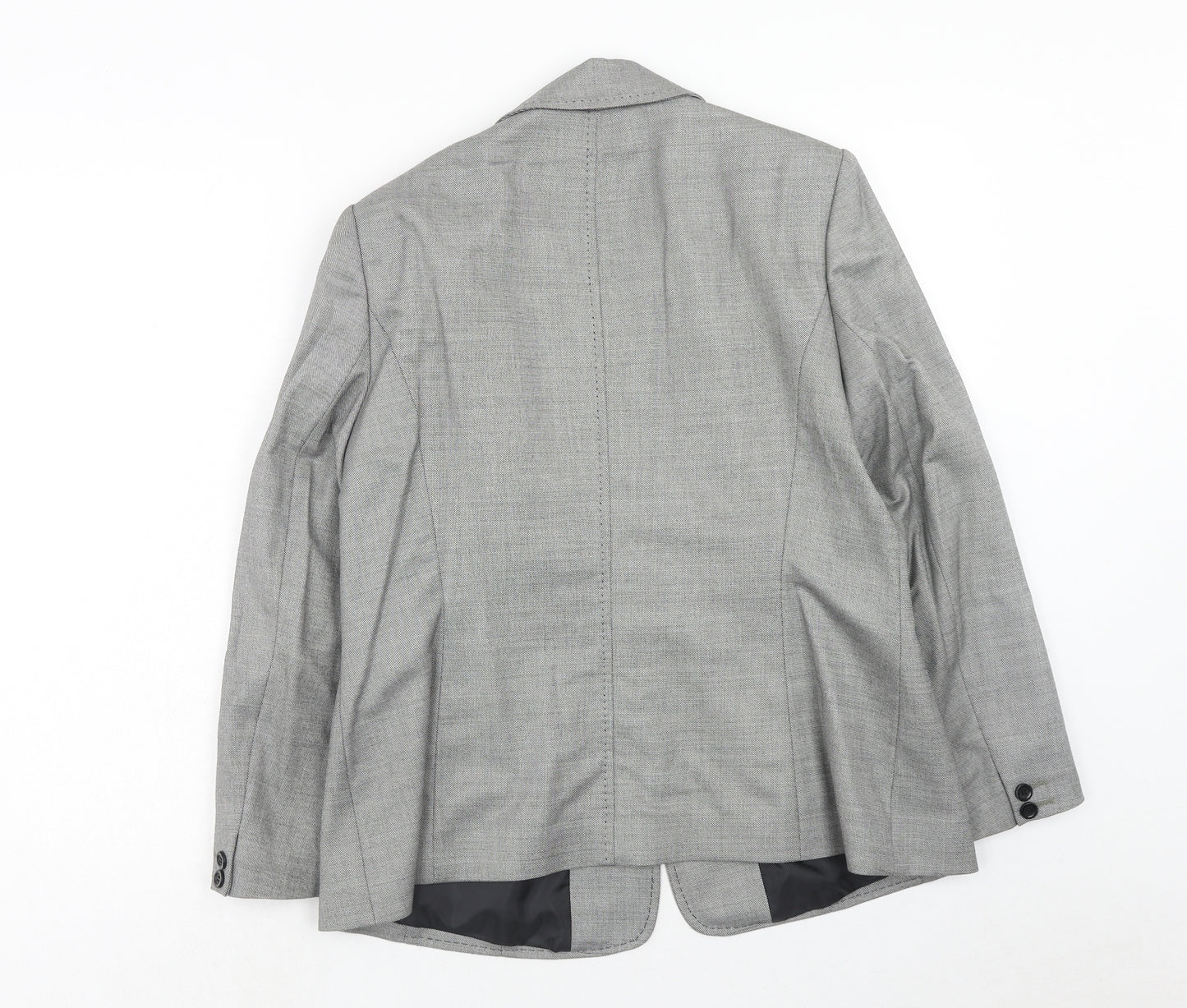 Planet Womens Grey Viscose Jacket Blazer Size 14
