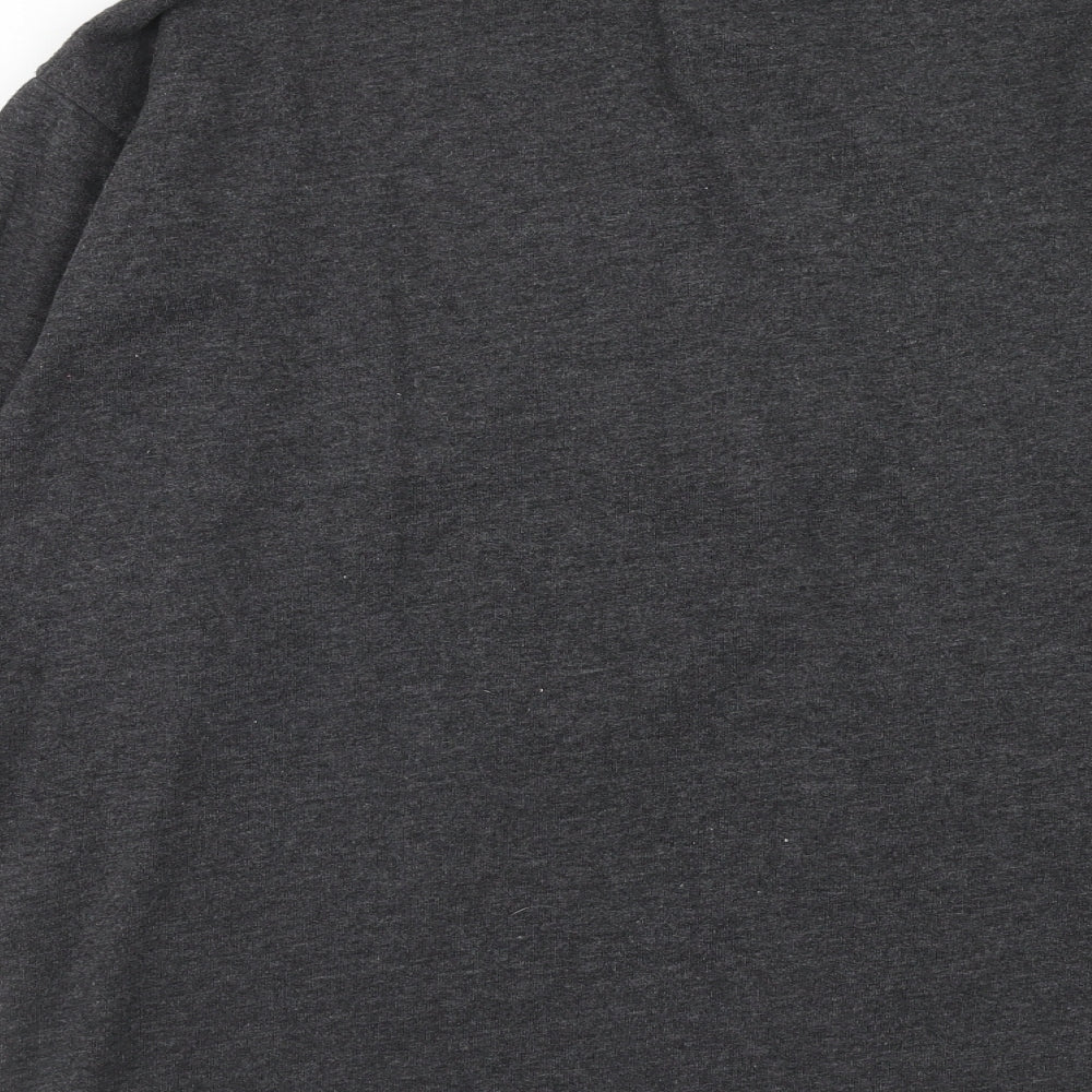 Preworn Mens Grey Polyester Pullover Sweatshirt Size XL