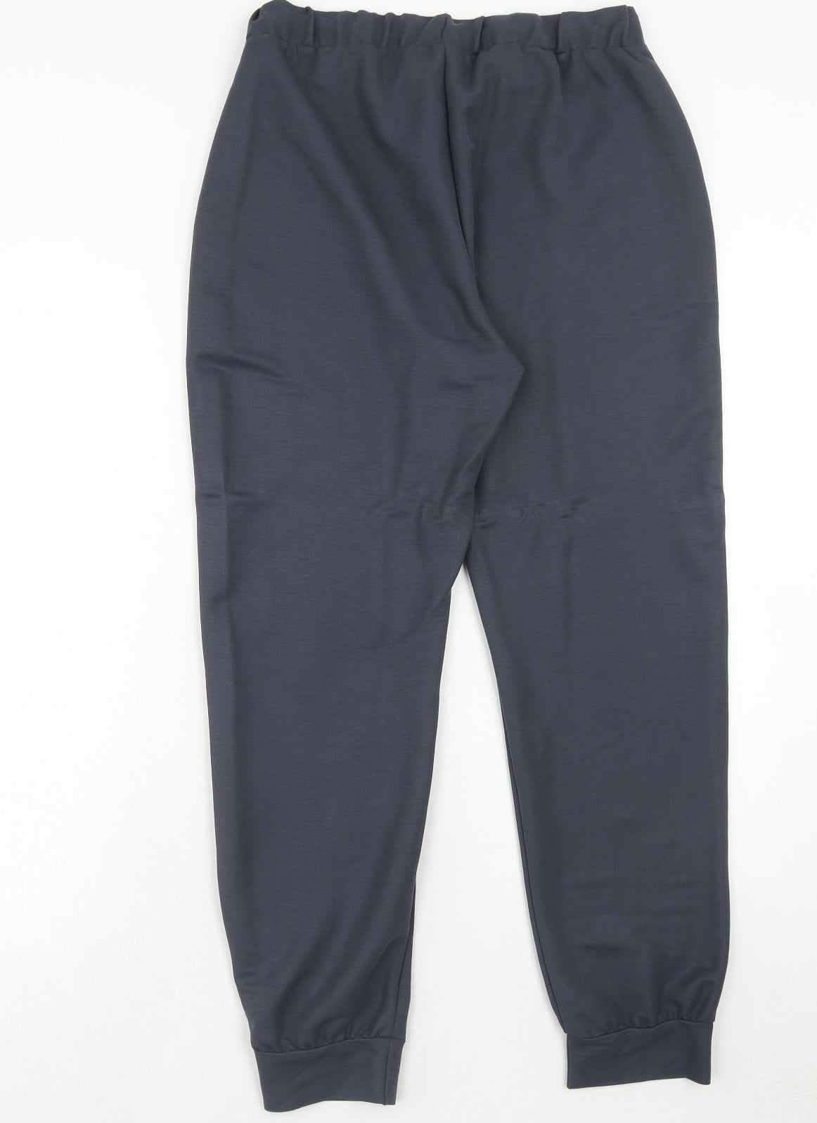 F&F Womens Blue Viscose Jogger Trousers Size 10 Regular Drawstring