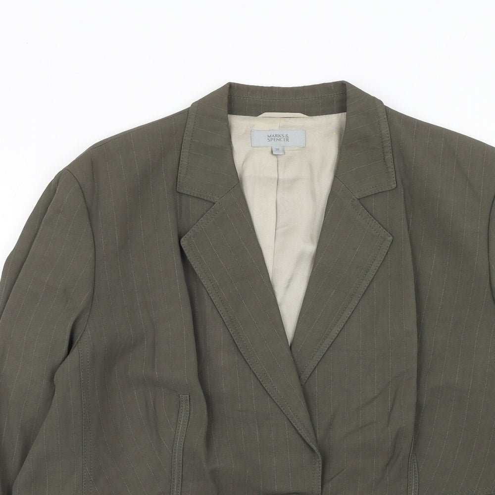 Marks and Spencer Womens Green Viscose Jacket Suit Jacket Size 20