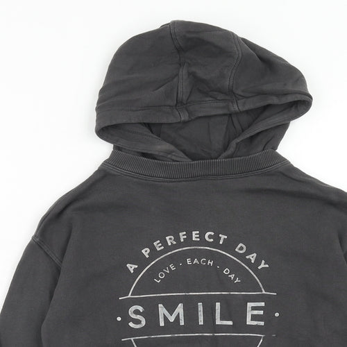 NEXT Boys Grey Cotton Pullover Hoodie Size 7 Years Pullover - A Perfect Day