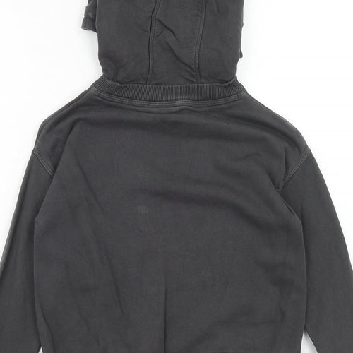 NEXT Boys Grey Cotton Pullover Hoodie Size 7 Years Pullover - A Perfect Day
