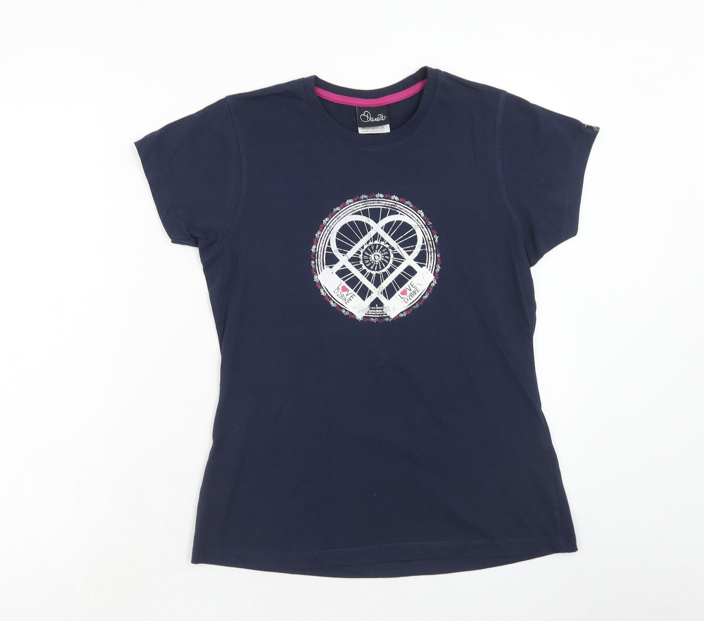 Dare 2B Womens Blue Cotton Basic T-Shirt Size 10 Round Neck