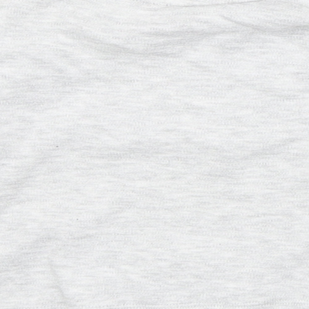 F&F Baby Grey Cotton Basic T-Shirt Size 9-12 Months Round Neck Snap - Reindeer Christmas