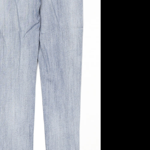 Toxik3 Womens Blue Cotton Straight Jeans Size 6 Regular Zip