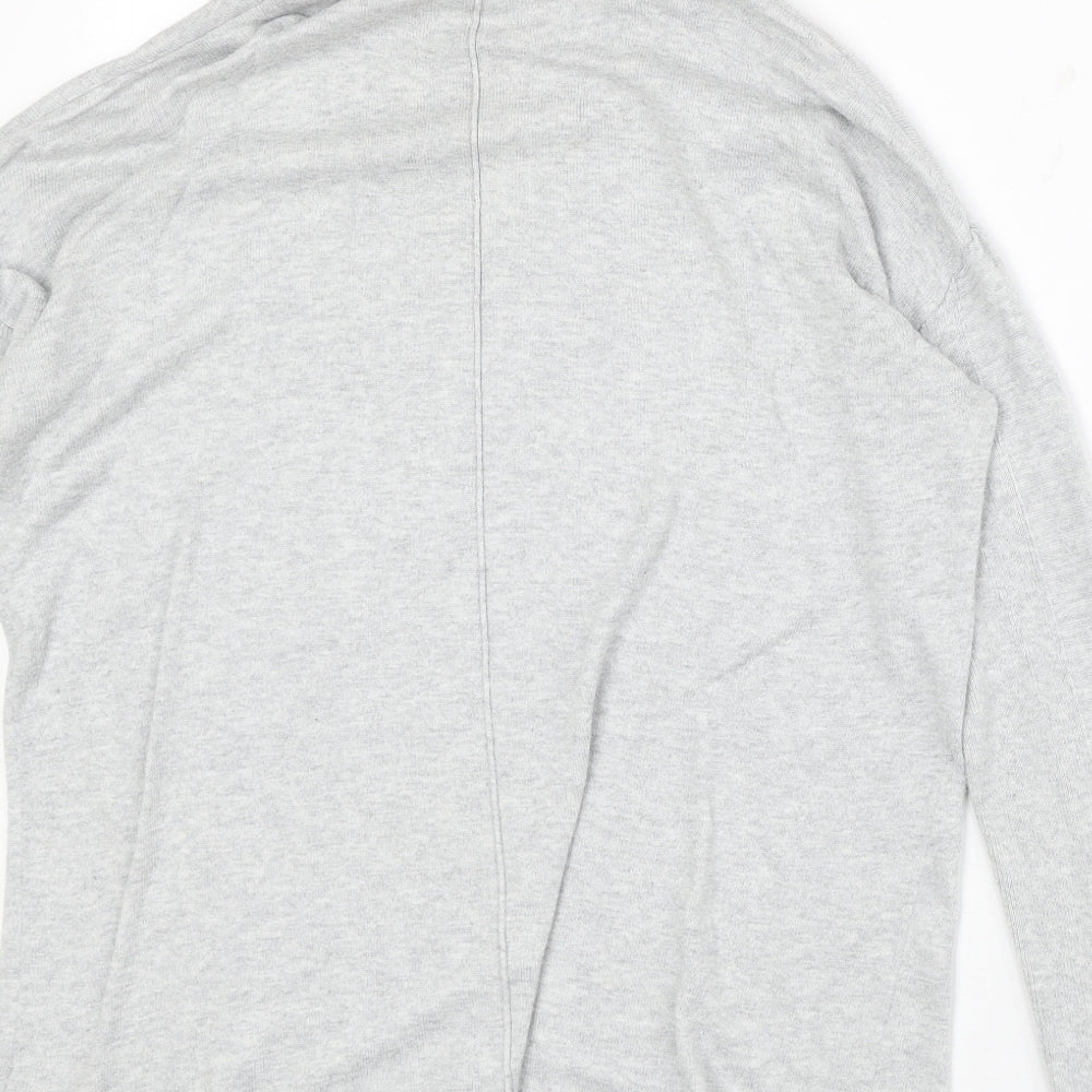 NEXT Womens Grey Roll Neck Cotton Pullover Jumper Size 10