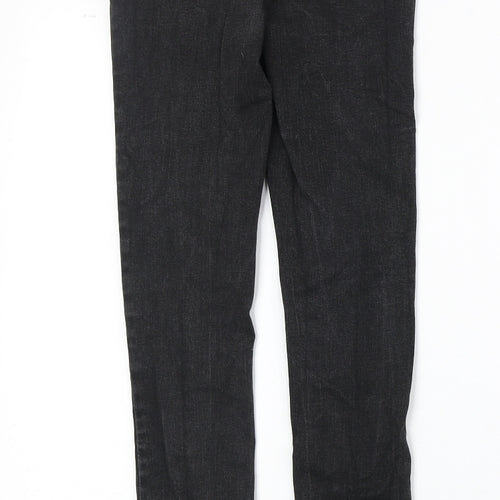 Denim & Co. Womens Black Cotton Skinny Jeans Size 8 Regular Zip
