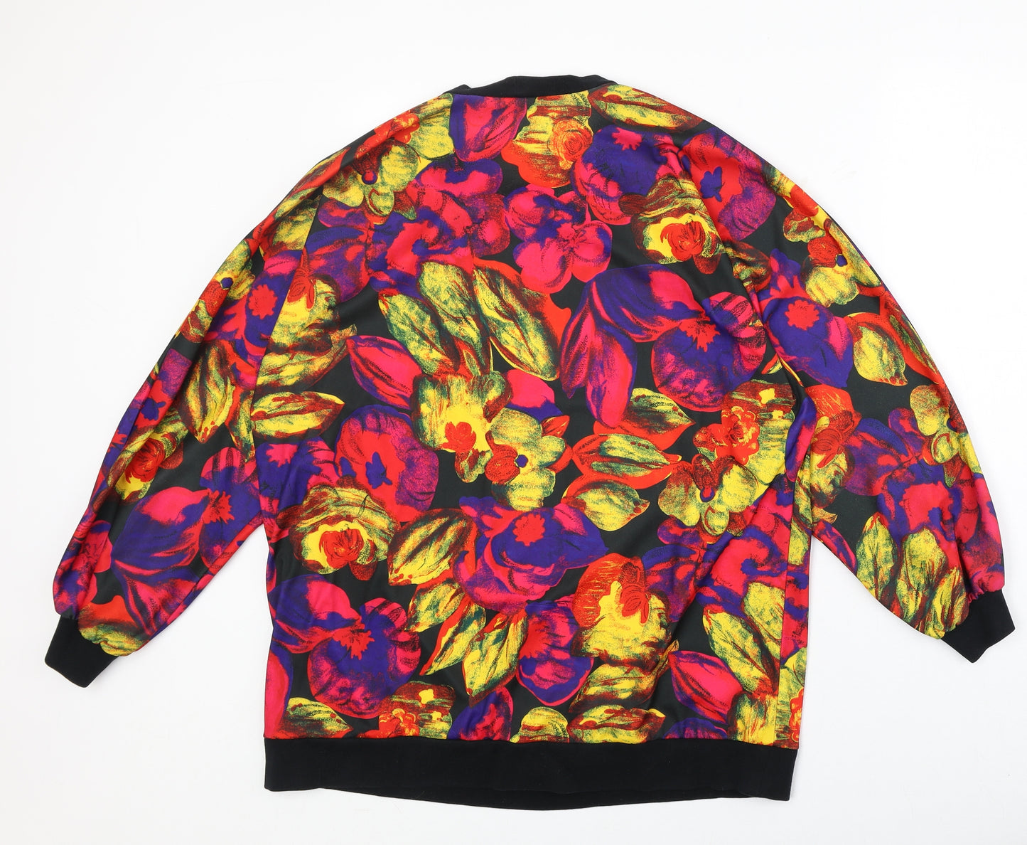 Va Rit Womens Multicoloured Geometric Polyester Basic Blouse Size L Square Neck - Twin Set