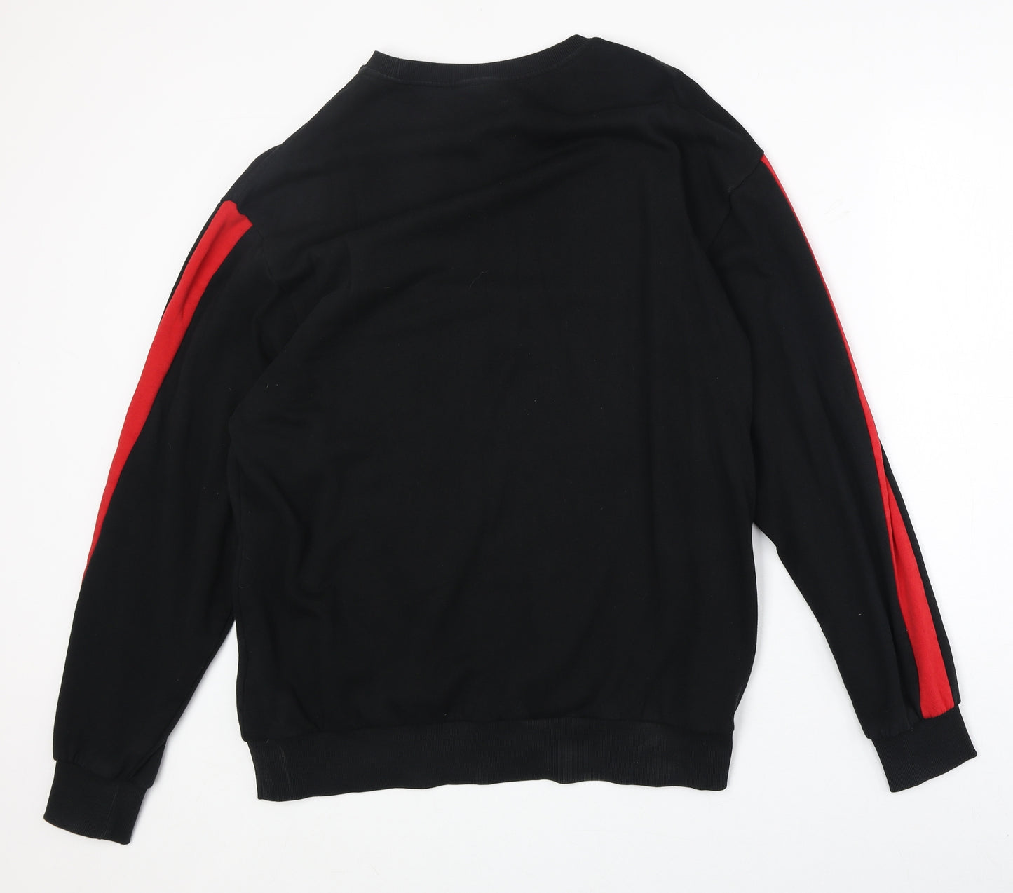 H&M Mens Black Cotton Pullover Sweatshirt Size L