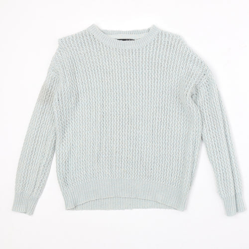 Atmosphere Womens Grey Boat Neck Acrylic Pullover Jumper Size 10