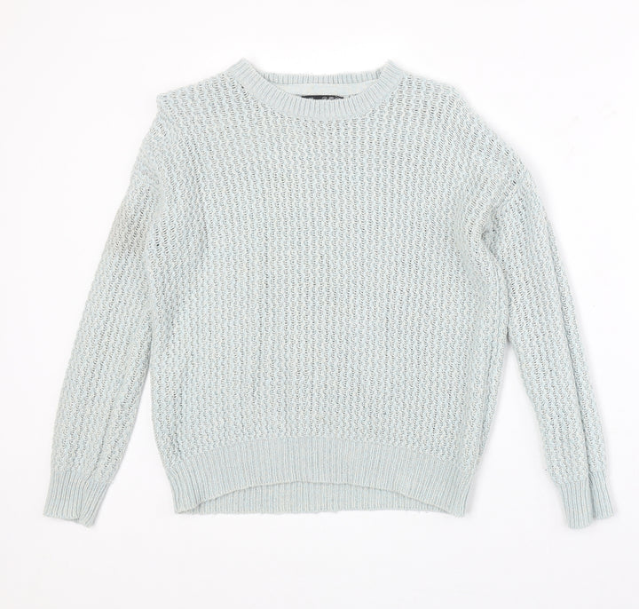 Atmosphere Womens Grey Boat Neck Acrylic Pullover Jumper Size 10