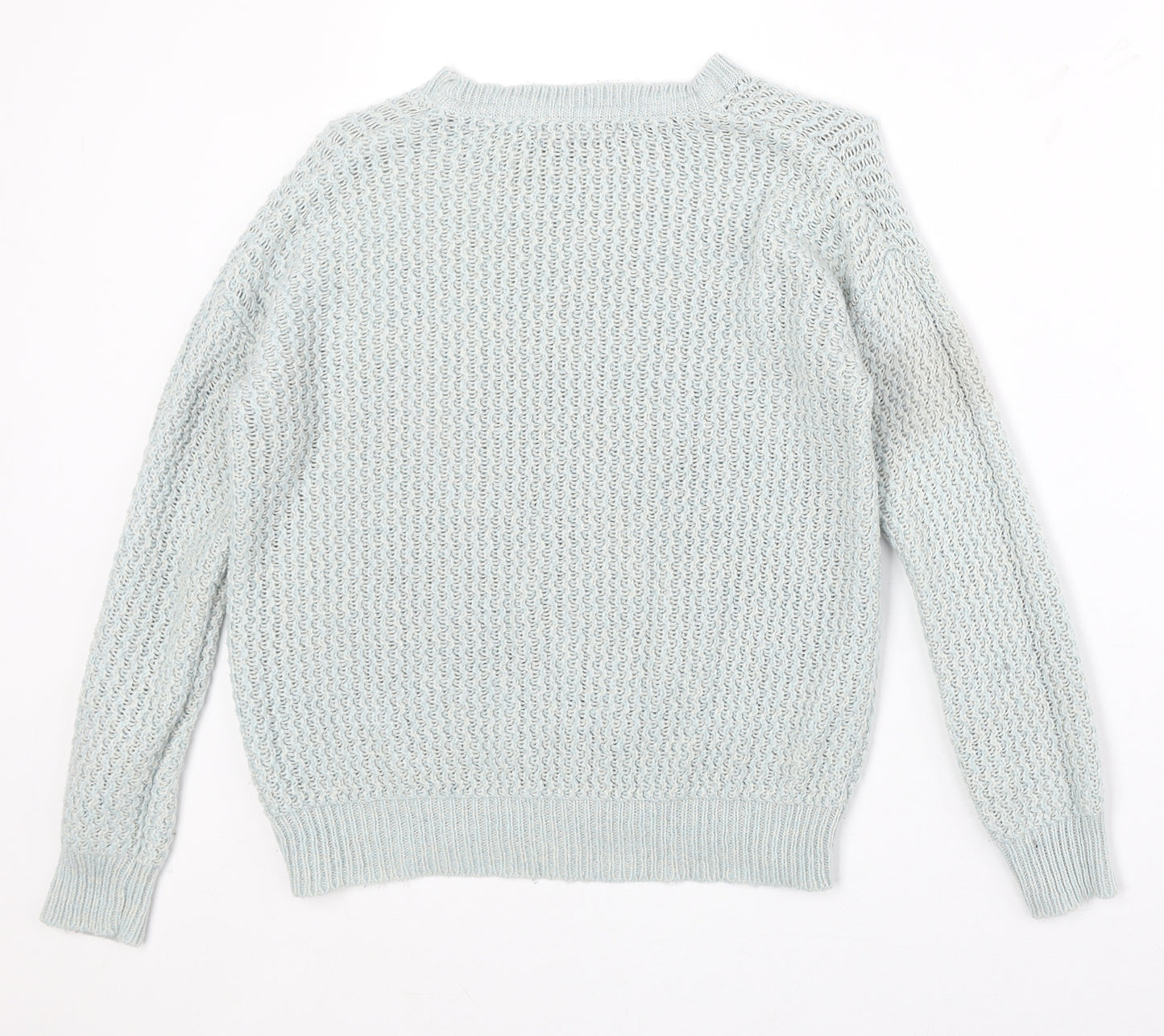 Atmosphere Womens Grey Boat Neck Acrylic Pullover Jumper Size 10